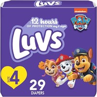 29 Ct.-Luvs Diapers - Size 4  Paw Patrol