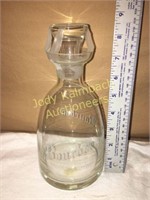 Etched crystal bourbon decanter and more