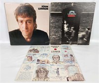 3 John Lennon Lps - Shaved Fish & Rock N Roll, Etc