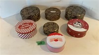 Assorted Christmas tins