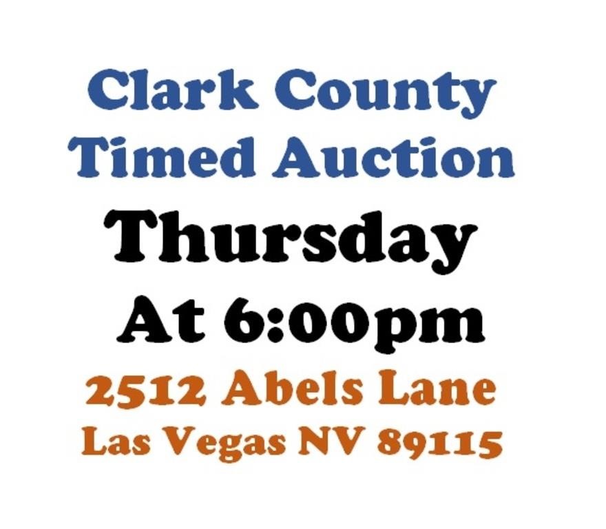 Thur.@6pm - Las Vegas Estate Timed Online Auction 7/11