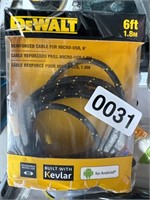 DEWALT USB TO USBC CABLE RETAIL $20