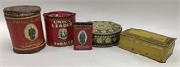 Vintage Tobacco, Candy, & Biscuit/Cookie Tins