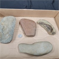4 Native American relics,  Perrysville look at