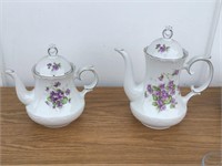 GOLDEN CROWN E&R GERMANY - VIOLETTE =2 TEAPOTS