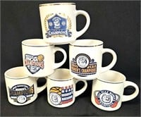 Lot of 6 UCONN Mugs Championships