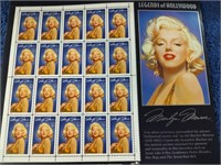 Marilyn Monroe Legends of Hollywood Stamp