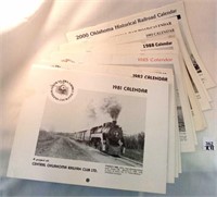 (11) Vintage Historical Railroad Calendar Photos