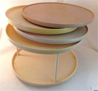 (4) 10.25" Plastic Lazy Susan - Move Freely