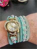 Bracelet wrap around style watch