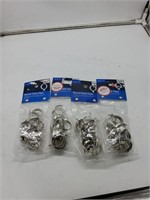 4 packs of round Cafe clips