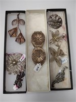 Set of 8 Vintage Brooches and Pendant - Includes D