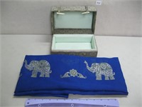 IMPORTED ASIAN TABLE LINER/SHAWL IN GIFT BOX