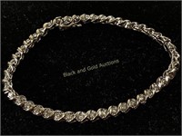14K Gold Diamond & Moissanite Tennis Bracelet