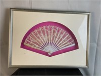 Framed Decorative Hand Fan