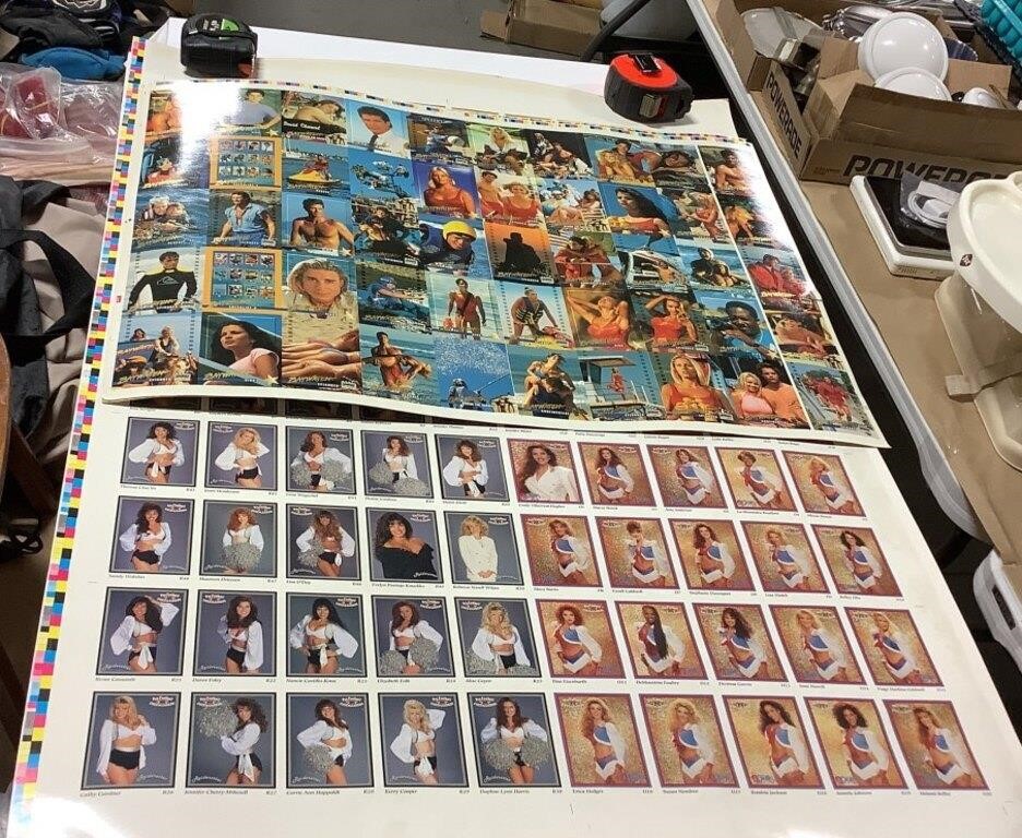 Uncut collectible trading cards-1995 Baywatch &