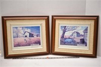 Two framed pictures - "Our Tree Swing" and