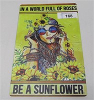 Sunflower Metal Sign