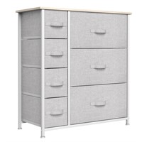N7064  YITAHOME Fabric 7-Drawer Dresser
