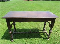 Vintage Library Table 20x48x31 (damage on bottom
