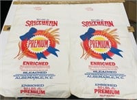 2 Vintage 50 LB Premium Southern Flour Mills