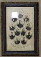 Civil War US Navy officer frame picture