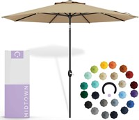 Midtown 8 Foot Outdoor Umbrella, Tan...