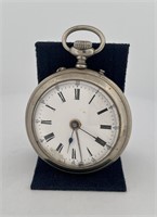 Antique Silver Cased Stop Watch