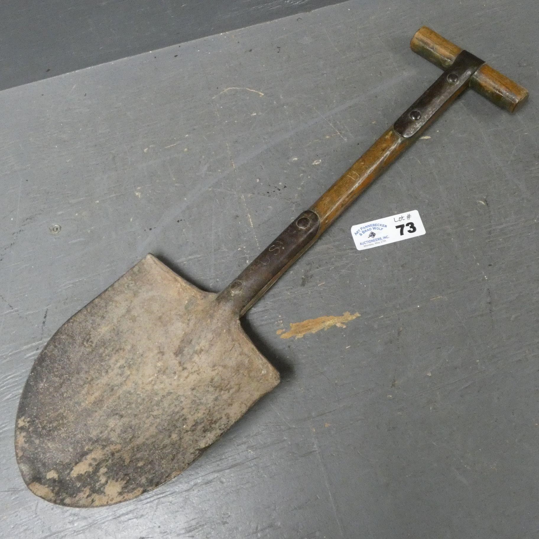 Early WW2 US Military EnTrenching Shovel