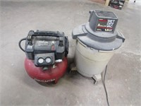 shop vac & pancake air compressor (both work)