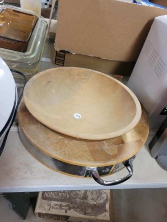 Wooden Bowl & Butcher Block