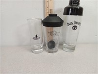Jack Daniel's mixers and glass.