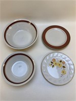 Vintage Stoneware Bowls and Plates