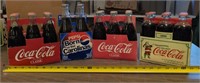 RETRO COCA COLA AND PEPSI BOTTLE LOT W CARRIER