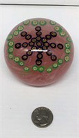 Paperweight with starburst encased patterned
