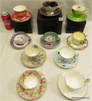 10 China Tea Cups & Saucers