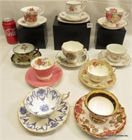 10 China Tea Cups & Saucers