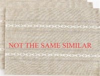 PLACE MATS SET OF 2 EMBROIDERED FABRIC 19”x19”