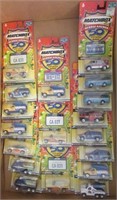 (18) 50th Anniversary MatchBox cars and license