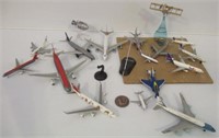 Lot of vintage airplanes that include