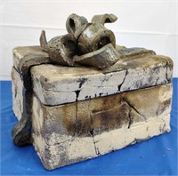 Raku Pottery Gift Box & Haiku Scrolls