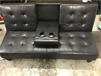 LEATHER COUCH / FUTON