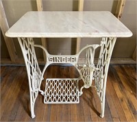 Antique Singer Cast Iron Sewing Table
