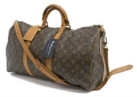 LOUIS VUITTON 'KEEPALL 50' MONOGRAM DUFFLE BAG