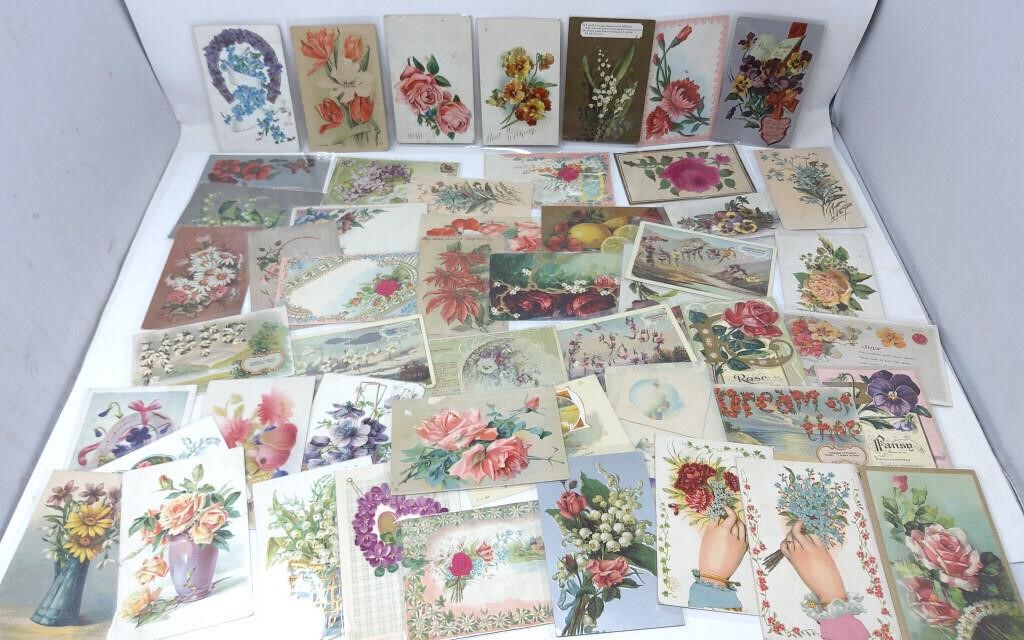 (50) Flower Postcards