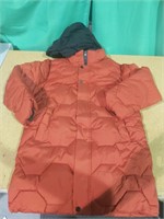 Kids Winter Hooded Jacket, Orange, Size XXXL