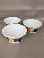 Celebrating Home Covered Stoneware Set of 3, 6x3in