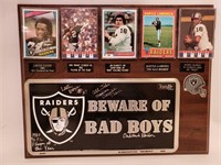 Raiders Plaque With 1 Signature