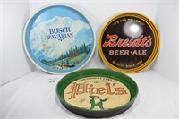 Busch, Piel's & Breidt's Beer Trays