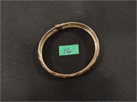 Sterling silver hinged bangle bracelet 9.2 grams